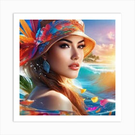 Hawaiian Girl 1 Art Print