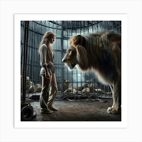 Lion Whisperer Art Print