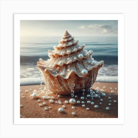 Sea Shell On The Beach 1 Art Print