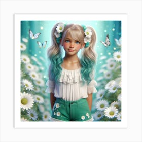 Daisy Girl 8 Art Print