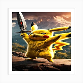 Pokemon Pikachu 1 Art Print