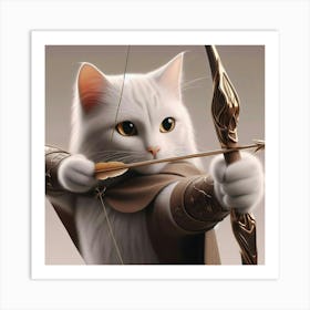 Cat Legolas Art Print