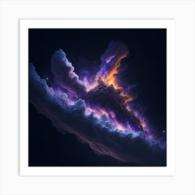 Stormy Nebula cloud Art Print