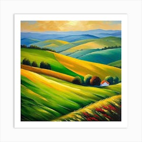 Landscape Painting 149 Art Print