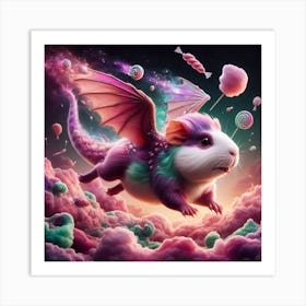 Dragonpig Dreams Art Print