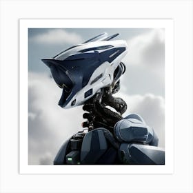 Robot In The Sky Art Print