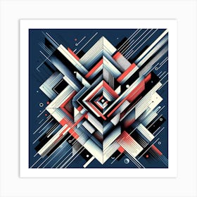 Geometric Design Abstract Painting Art Print