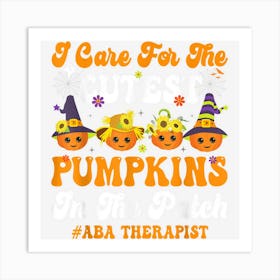 Applied Behavior Analysis Therapy Halloween Aba Therapist Art Print