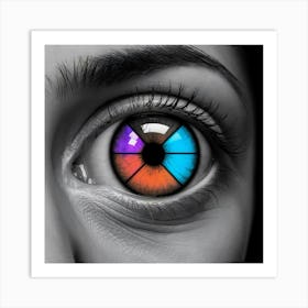 Rainbow Eye Art Print