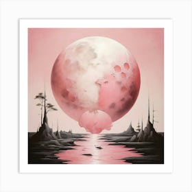  Pink Moon Art Print  Art Print