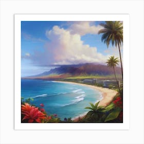 Hawaii Landscape 1 Art Print