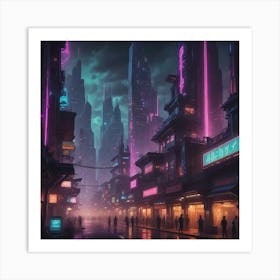 Futuristic City 11 Art Print