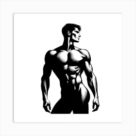 Muscular Man 3 Art Print