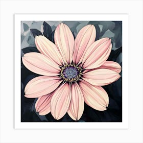 Pink Daisy Art Print