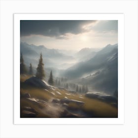 Mountain Landscape 27 Art Print