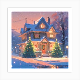 Christmas House 61 Art Print