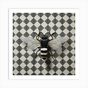 Houndstooth Fly Art Print