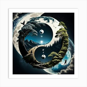 Yin Yang 3 Art Print