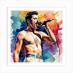 Marvelous Freddie Mercury, Queen Front man Art Print