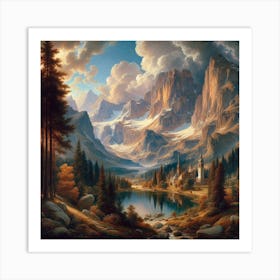 Mountain Landscape Art Print