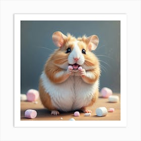 Cute Hamster 3 Art Print