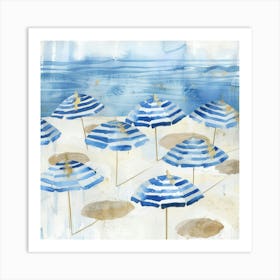 Beach Umbrellas 3 Art Print