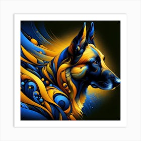 Belgian Malinois 02 1 Art Print