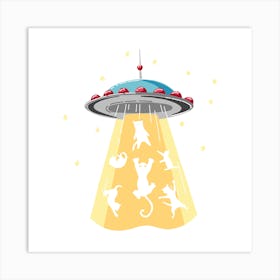 Alien Spaceship Art Print