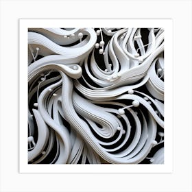 Abstract Sculpture Art Print