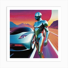 Futuristic Man 151 Art Print