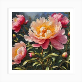 Peonies Art Print