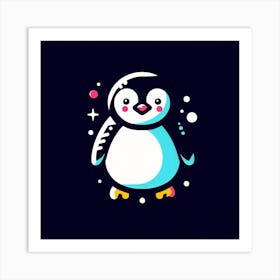 Penguin Illustration Art Print