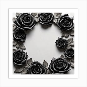 Black Roses 17 Art Print