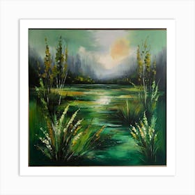 Default Original Landscape Plants Oil Painting 21 Art Print