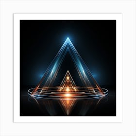 Abstract Triangle Art Print