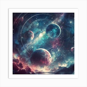 Space And Planets Art Print