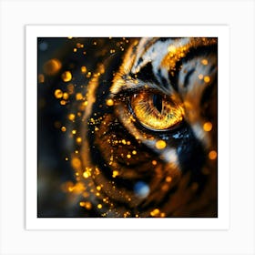 Golden Tiger Eye Art Print