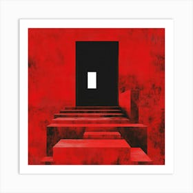 Red Door Art Print