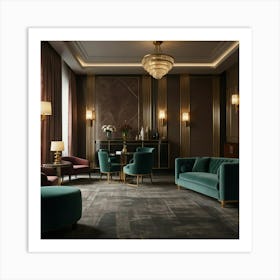 Modern Living Room 1 Art Print