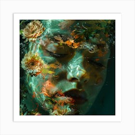 Underwater Portrait Art Print