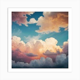 Cloud Stock Videos & Royalty-Free Footage 3 Art Print