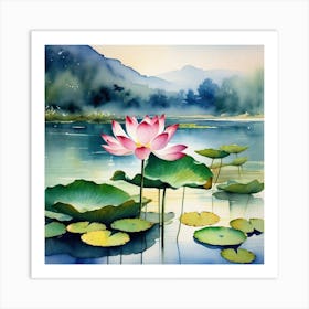 Lotus Flower 55 Art Print