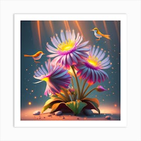 Flowers In A Pot Art Print