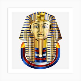 Pharaoh King Tut King Tutankhamun Egypt Art Print