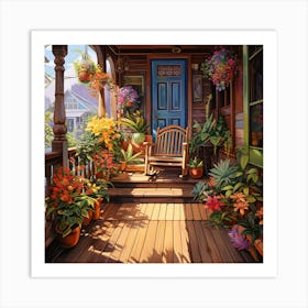 Porch 1 Art Print