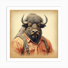 Bison 9 Art Print