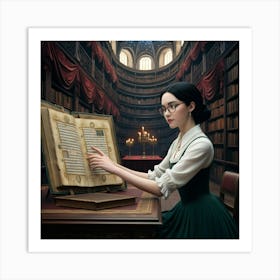 The Young Librarian 39 Art Print