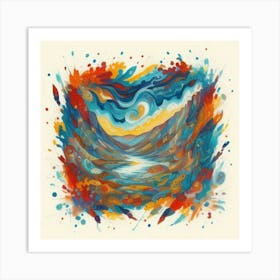 River In The Sky Art Print