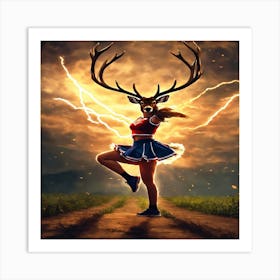 Cheerleader Art Print