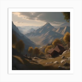 Mountain Scene 5 Art Print